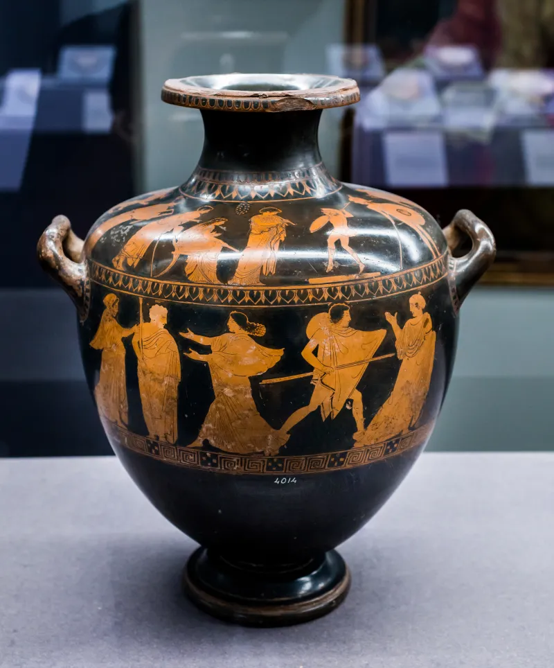 Group Of Polygnotos Arv 1060 144 Girl Dancing Pyrrhic - Youth Pursuing A Woman 