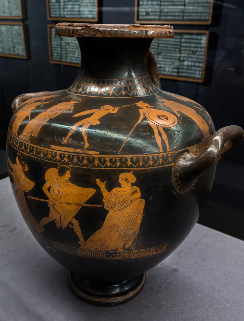 Group Of Polygnotos Arv 1060 144 Girl Dancing Pyrrhic - Youth Pursuing A Woman 