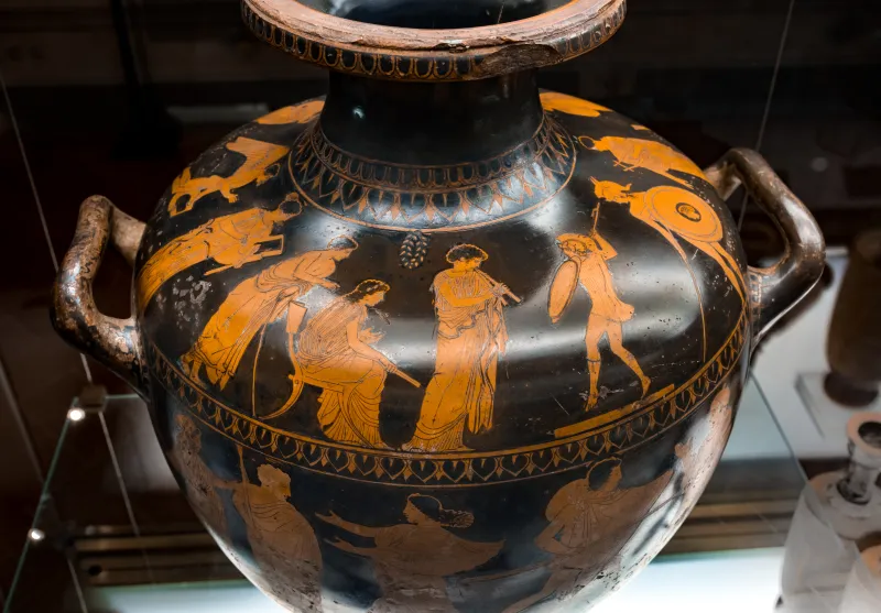 Group Of Polygnotos - Arv 1060 144 - Girl Dancing Pyrrhic - Youth Pursuing A Woman - Firenze Man 4014 - 