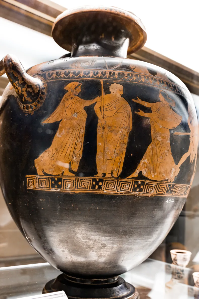 Group Of Polygnotos - Arv 1060 144 - Girl Dancing Pyrrhic - Youth Pursuing A Woman - Firenze Man 4014 - 