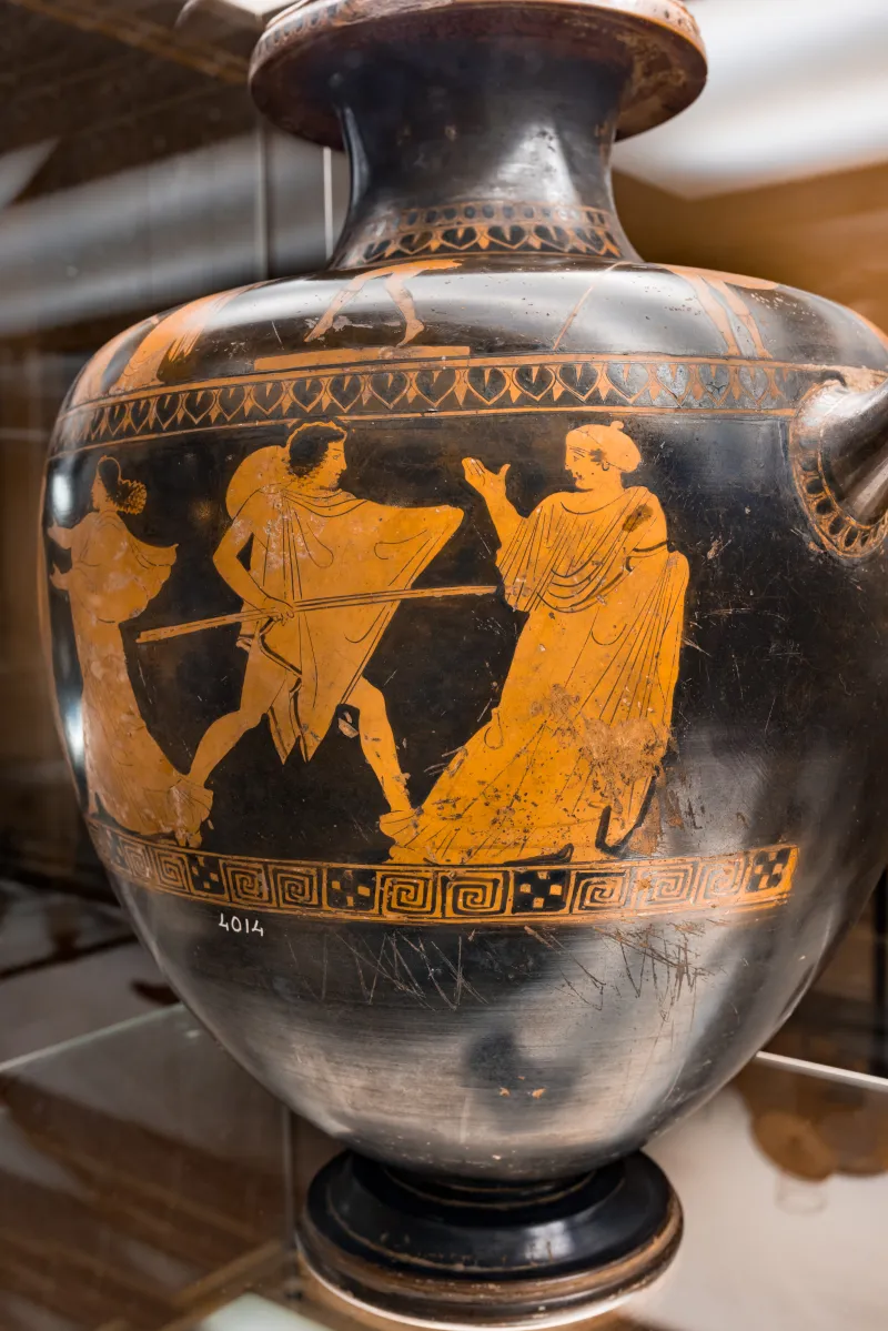 Group Of Polygnotos - Arv 1060 144 - Girl Dancing Pyrrhic - Youth Pursuing A Woman - Firenze Man 4014 - 