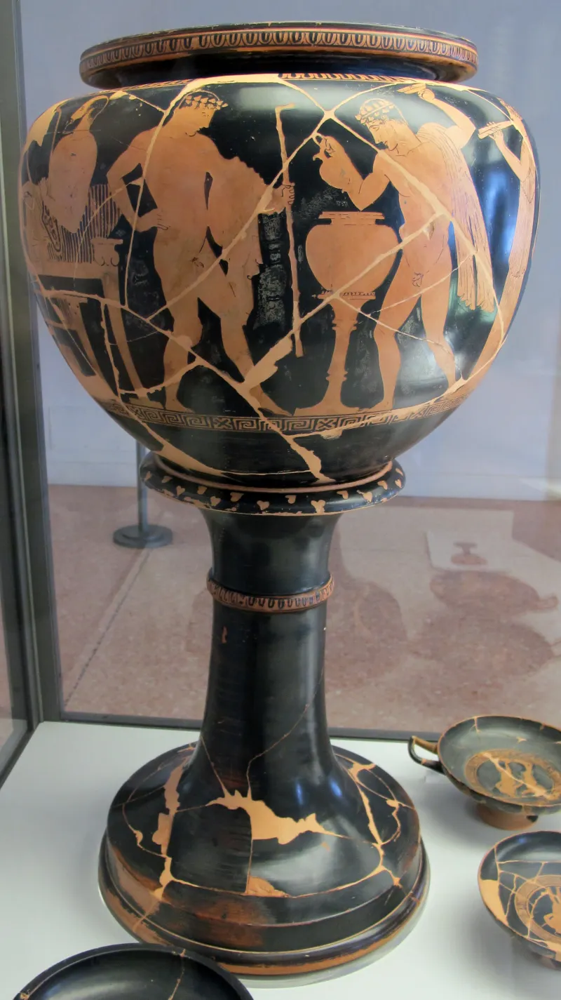 Gruppo Di Polignoto, Dinos Con Piedistallo E Scene Di Simposio, 450-425 