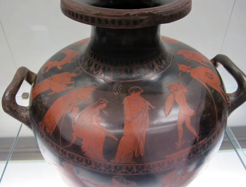Gruppo Di Polignoto, Hydria Con Pyrriche Femminile E Scena Di Rapimento, 440-30 Ac Ca, 