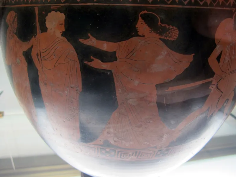 Gruppo Di Polignoto, Hydria Con Pyrriche Femminile E Scena Di Rapimento, 440-30 Ac Ca, 