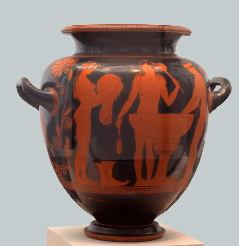 Stamnos 440Bc With Bathing Women Staatliche Antikensammlungen Starke 
