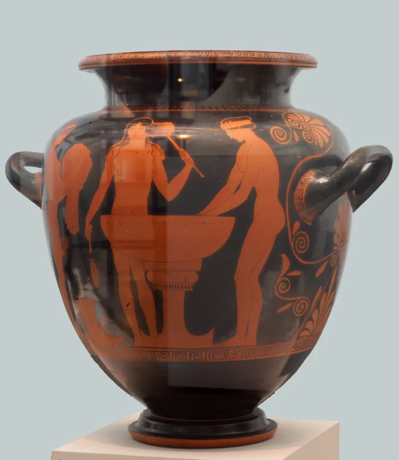 Stamnos 440Bc With Bathing Women Staatliche Antikensammlungen Starke 