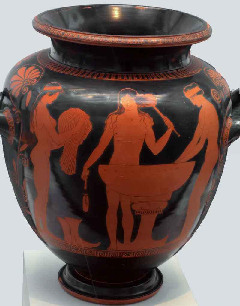 Stamnos 440Bc With Bathing Women Staatliche Antikensammlungen Starke 