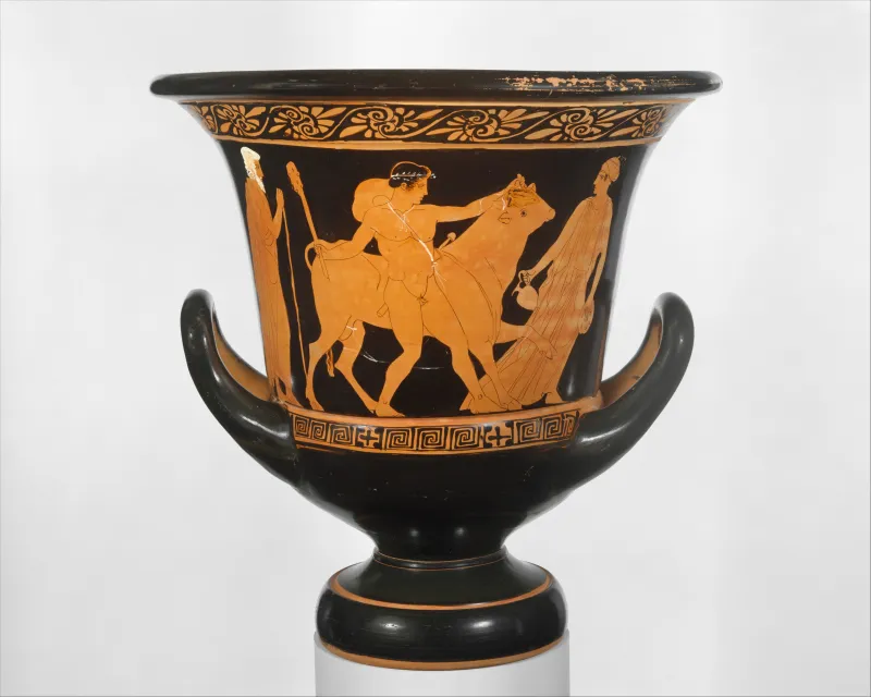 Terracotta Calyx-Krater (Bowl For Mixing Wine And Water) Met 