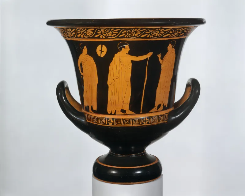 Terracotta Calyx-Krater (Bowl For Mixing Wine And Water) Met 