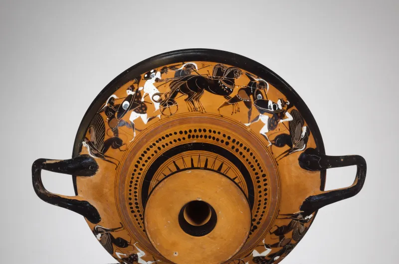 Terracotta Kylix- Droop Cup (Drinking Cup) Met 