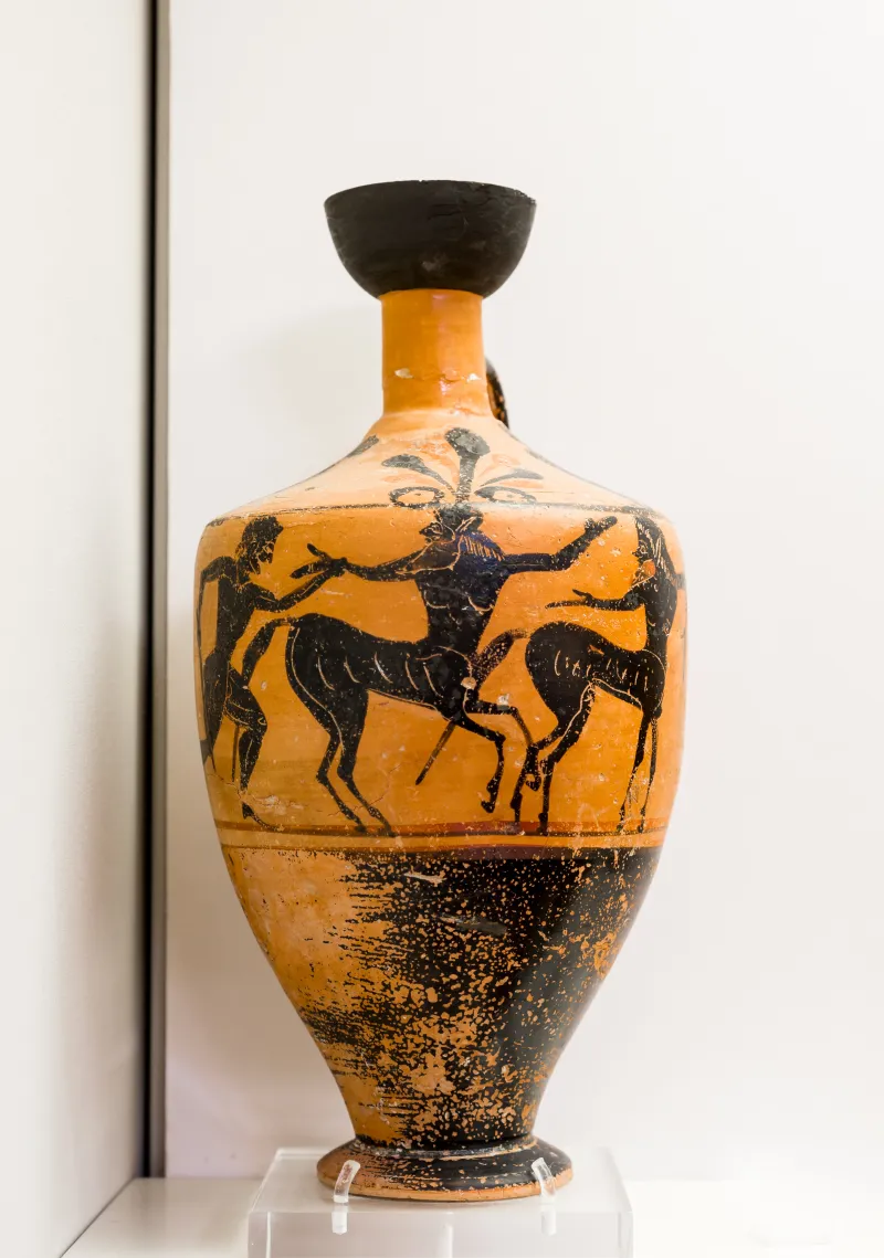 Group Of Hoplite Leaving Home - Abv Extra - Herakles Pursuing Centaurs - Olympia Am K 