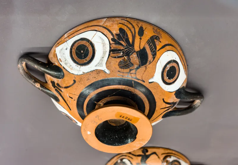 Group Of Tübingen D 41 - Abv 203 Extra - Cock And Lotus Flower Between Eyes - Potenza Mandbda 