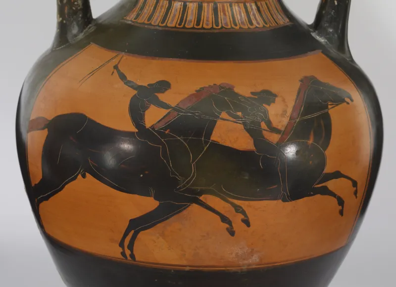 Vatican G 23 Group - Black-Figure Pseudo-Panathenaic Amphora - Walters 482105 - Detail 