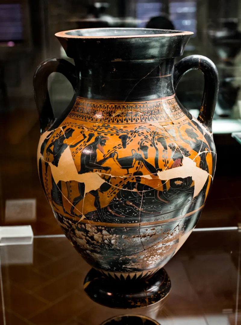 Group Of Würzburg 199 - Abv 289 23 - Herakles Visiting Pholos - Dionysos With Maenads And Satyr - Firenze Man 3812 - 