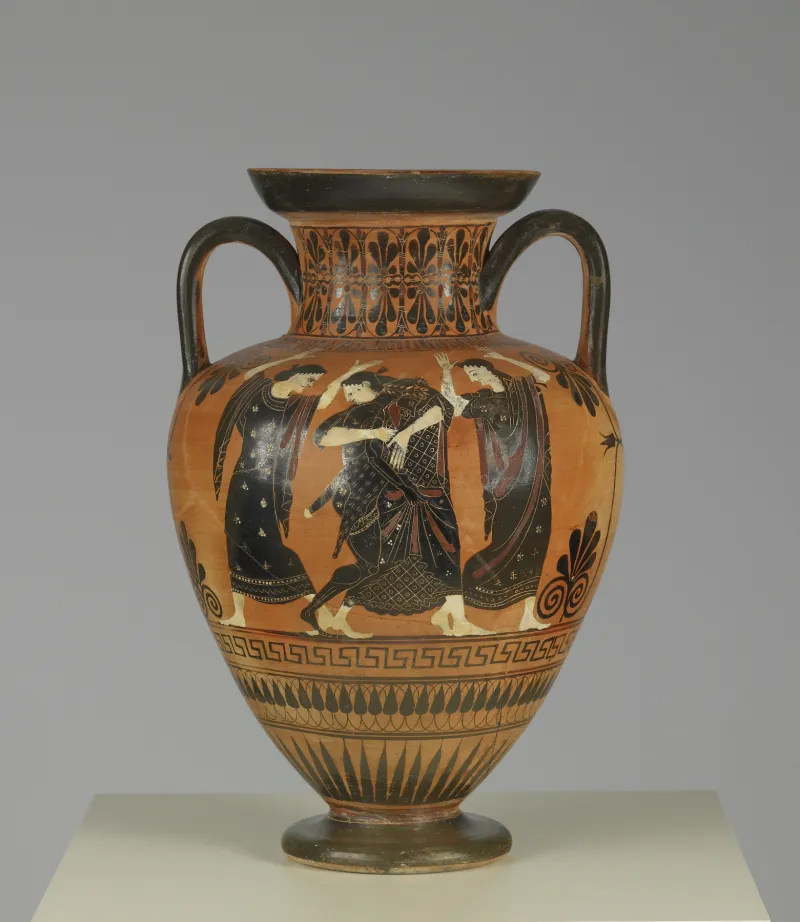 Group Of Würzburg 199 - Black-Figure Neck-Amphora - Walters 4818 - Side 