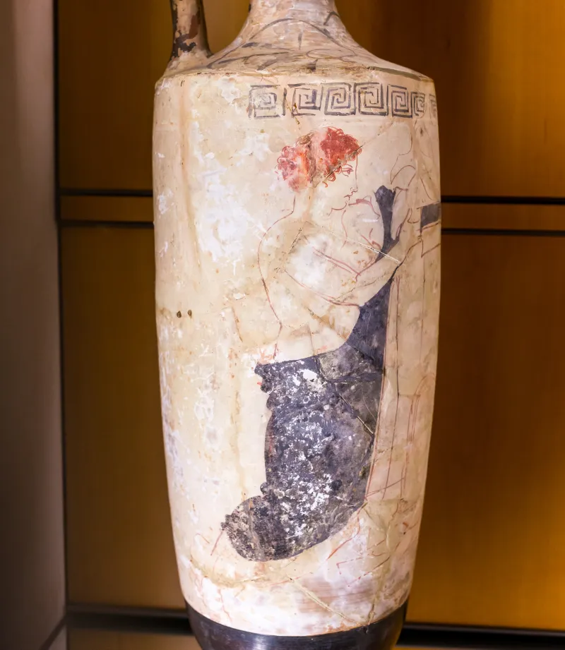 Group R Arv 1383 5 Woman And Two Youths At Tomb Stele 