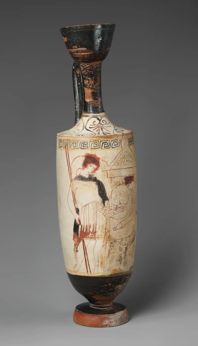 Terracotta Lekythos (Oil Flask) Met 