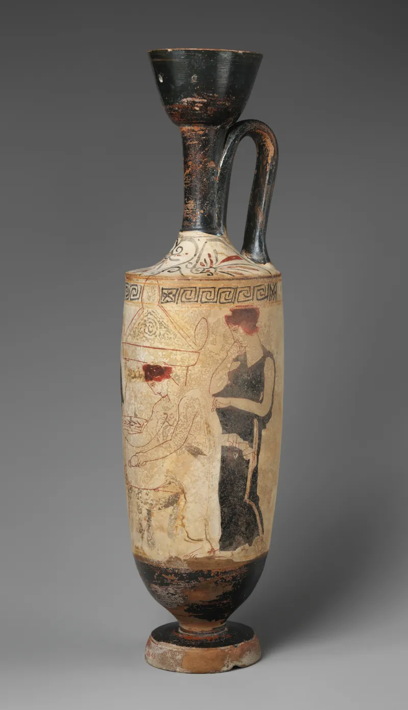 Terracotta Lekythos (Oil Flask) Met 
