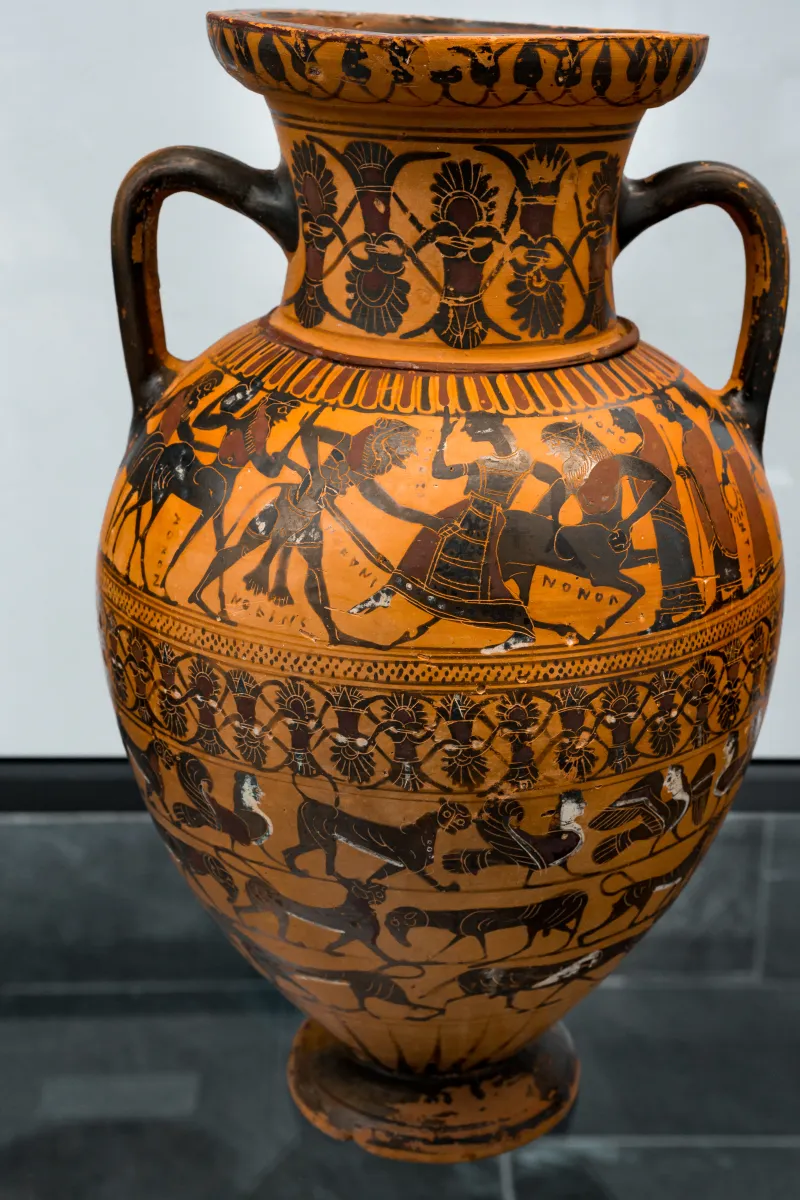 Guglielmi Painter - Abv 98 37 - Herakles With Nessos And Deianeira - Centauromachy - Animal Friezes - München As 1433 - 