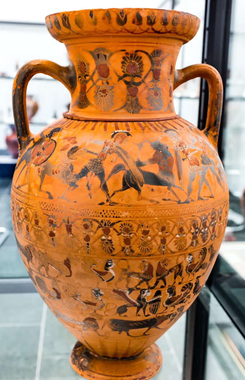 Guglielmi Painter - Abv 98 37 - Herakles With Nessos And Deianeira - Centauromachy - Animal Friezes - München As 1433 - 