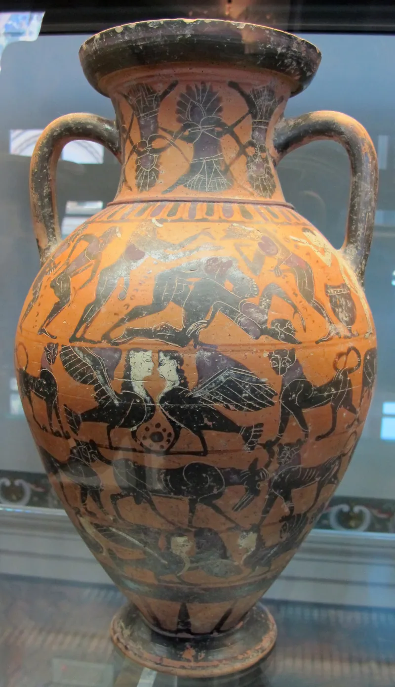 Pittore Guglielmi Del Gruppo Tirrenico, Anfora Con Scene Erotiche E Dionisiache, 565-550 01 Da Del Tufo, 