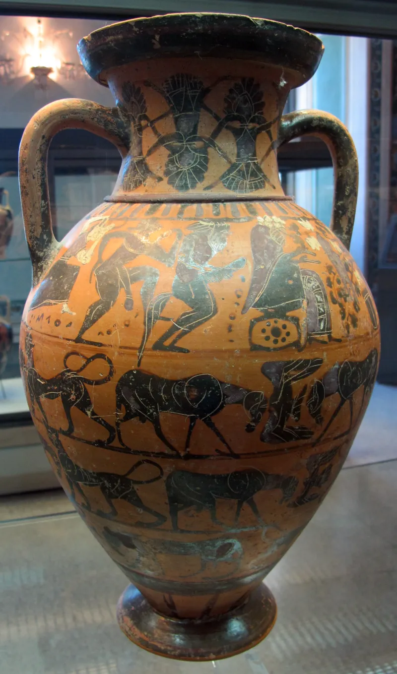 Pittore Guglielmi Del Gruppo Tirrenico, Anfora Con Scene Erotiche E Dionisiache, 565-550 03 Da Del Tufo, 