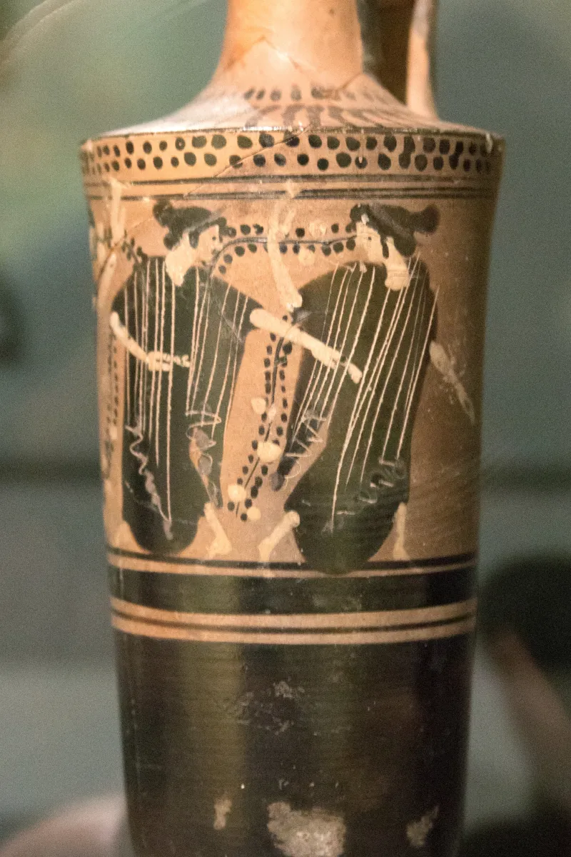 Attic Black-Figure Lekythos, Haimon Painter, 480 Bc, Prague Nm-H10 778, 