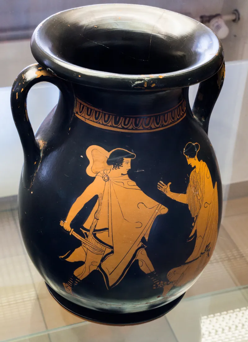 Recalling The Hasselmann Painter Arv 1139 2 Youth Pursuing Woman - Draped Youth 