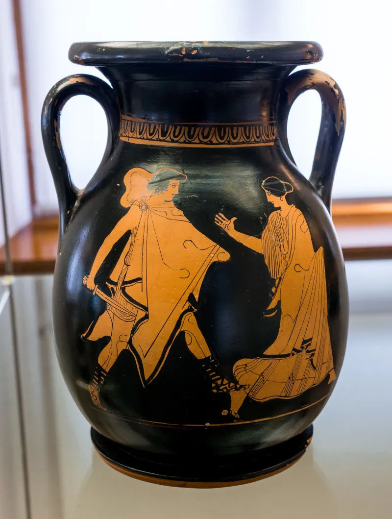 Recalling The Hasselmann Painter Arv 1139 2 Youth Pursuing Woman - Draped Youth 