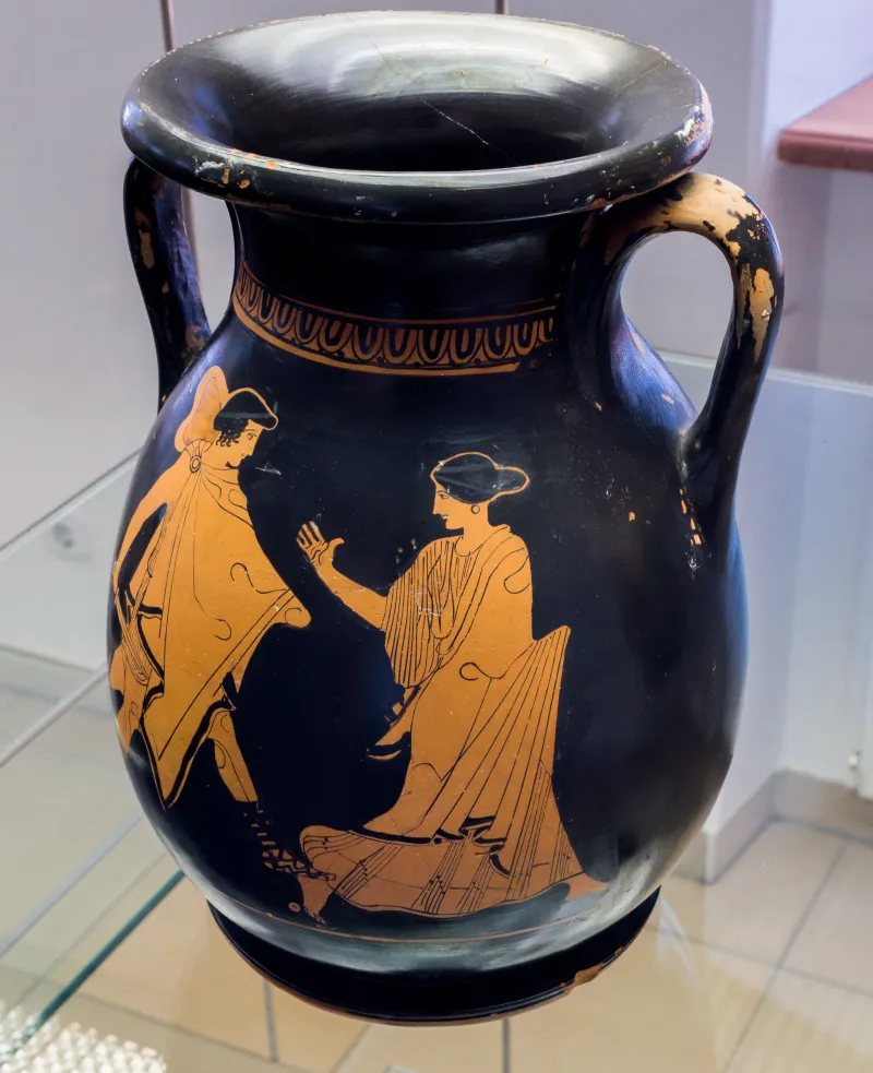 Recalling The Hasselmann Painter Arv 1139 2 Youth Pursuing Woman - Draped Youth 