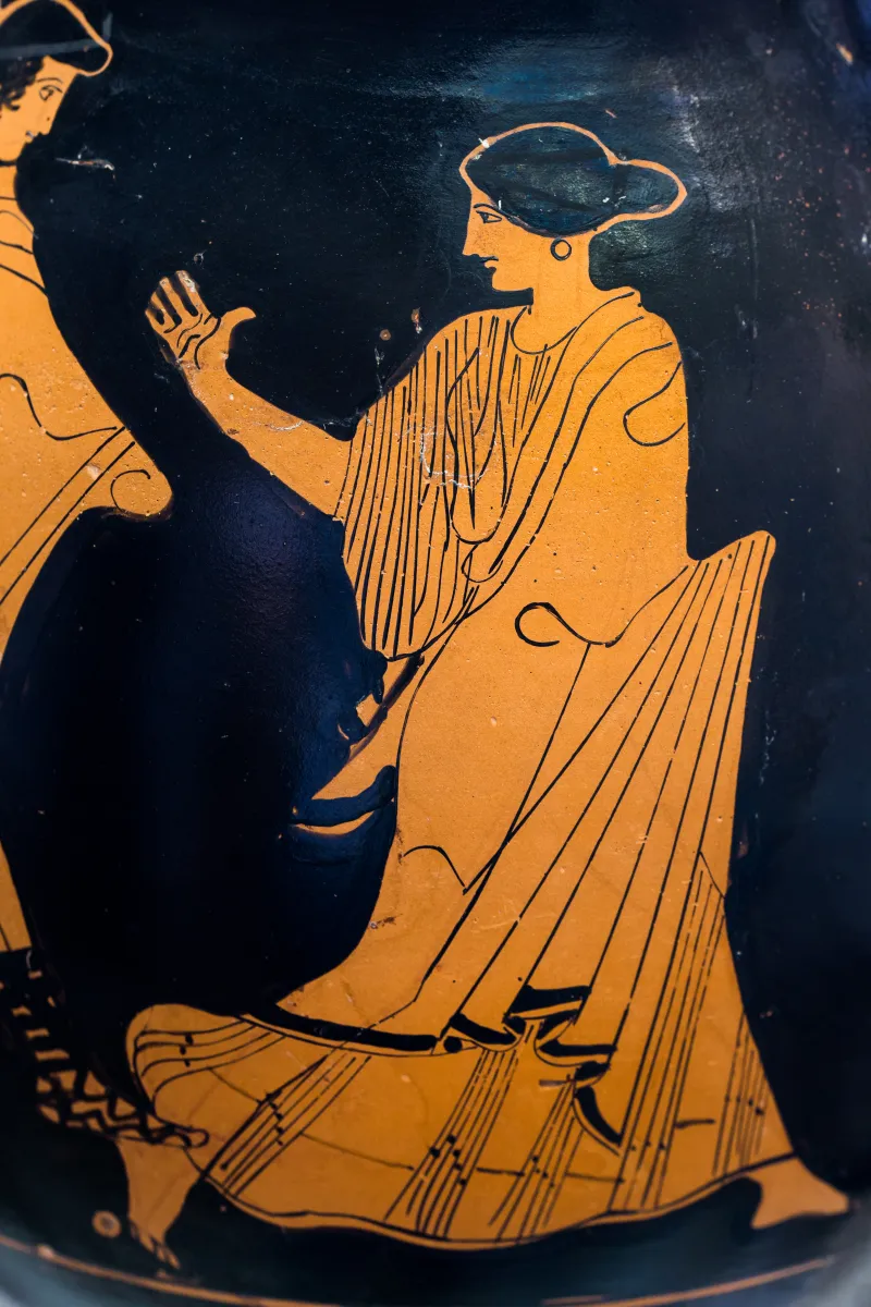 Recalling The Hasselmann Painter Arv 1139 2 Youth Pursuing Woman - Draped Youth 