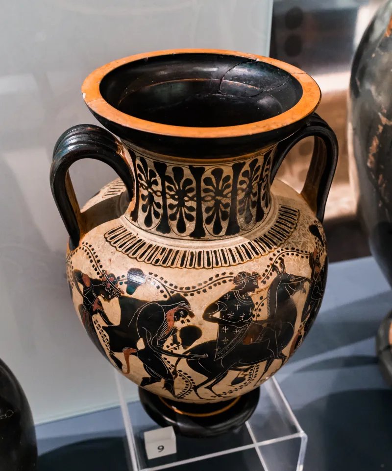 Hattat Painter - Abv Extra - Dionysos Reclining With Satyrs And Maenads - Return Of Hephaistos - Oxford Am 