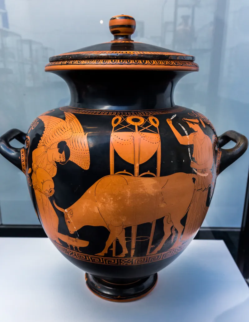 Hector Painter Arv 1036 5 Nike With Sacrificial Bull - Man Between Two Women 