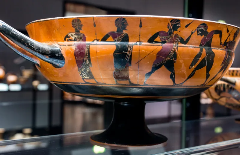 Heidelberg Painter - Abv 64 28 - Dionysos And Ariadne - Warrior Arming - Diskobolos - München As 7739 - 