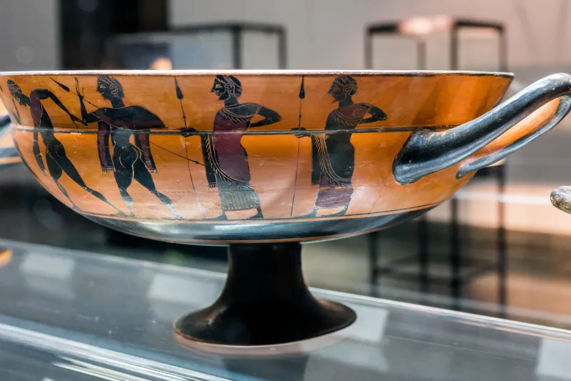 Heidelberg Painter - Abv 64 28 - Dionysos And Ariadne - Warrior Arming - Diskobolos - München As 7739 - 