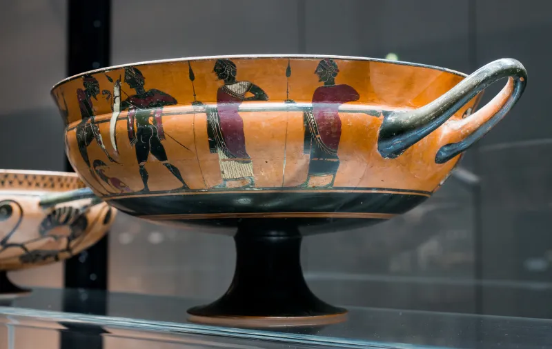 Heidelberg Painter - Abv 64 28 - Dionysos And Ariadne - Warrior Arming - Diskobolos - München As 7739 - 
