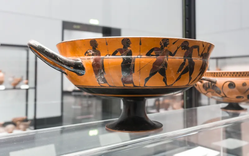 Heidelberg Painter - Abv 64 28 - Dionysos And Ariadne - Warrior Arming - Diskobolos - München As 7739 - 