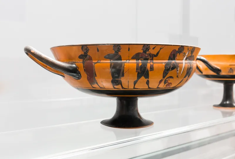 Heidelberg Painter - Abv 64 28 - Dionysos And Ariadne - Warrior Arming - Diskobolos - München As 7739 - 