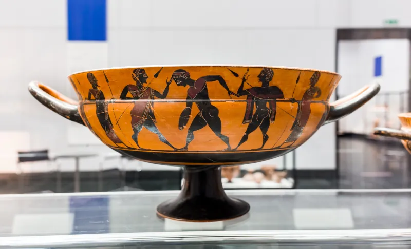 Heidelberg Painter - Abv 64 28 - Dionysos And Ariadne - Warrior Arming - Diskobolos - München As 7739 - 