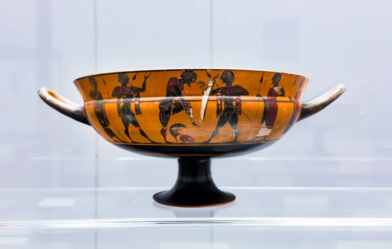 Heidelberg Painter - Abv 64 28 - Dionysos And Ariadne - Warrior Arming - Diskobolos - München As 7739 - 