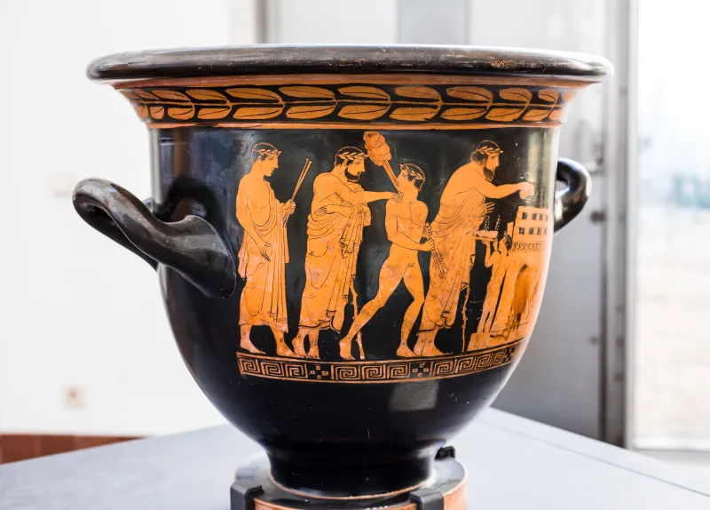 Hephaistos Painter - Arv 1115 31Bis - Sacrifice - Draped Youths - Frankfurt Am Β 413 - 