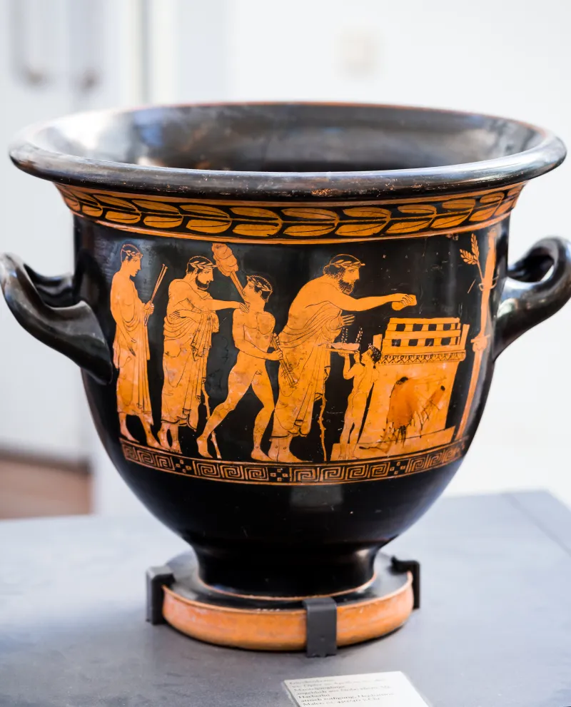 Hephaistos Painter - Arv 1115 31Bis - Sacrifice - Draped Youths - Frankfurt Am Β 413 - 