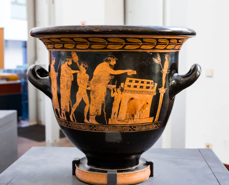 Hephaistos Painter - Arv 1115 31Bis - Sacrifice - Draped Youths - Frankfurt Am Β 413 - 
