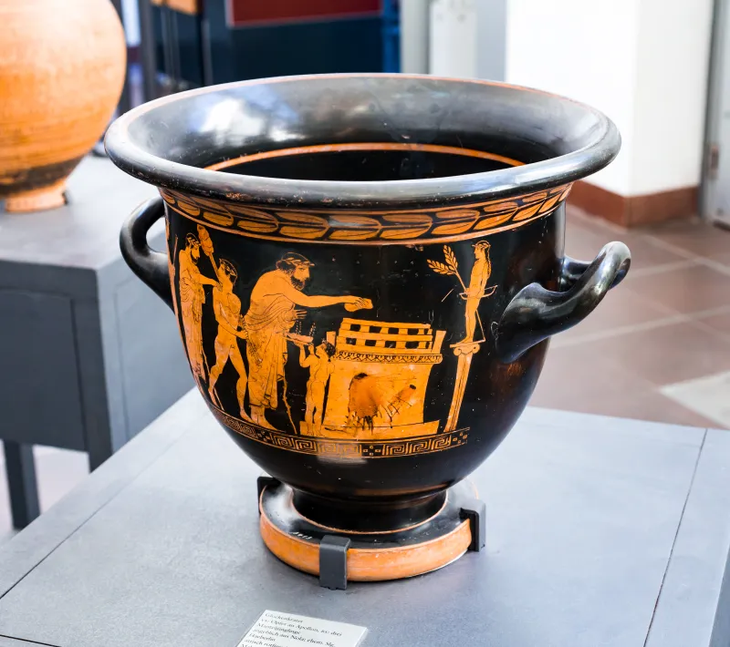 Hephaistos Painter - Arv 1115 31Bis - Sacrifice - Draped Youths - Frankfurt Am Β 413 - 