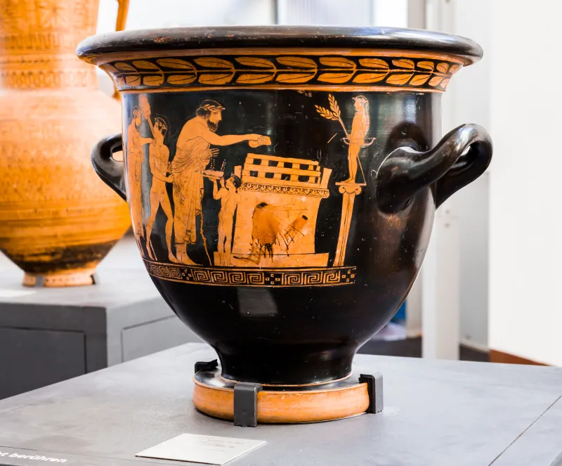 Hephaistos Painter - Arv 1115 31Bis - Sacrifice - Draped Youths - Frankfurt Am Β 413 - 