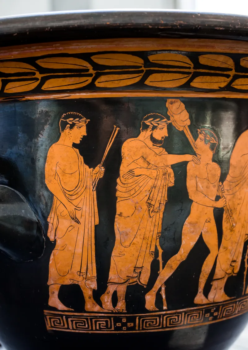 Hephaistos Painter - Arv 1115 31Bis - Sacrifice - Draped Youths - Frankfurt Am Β 413 - 