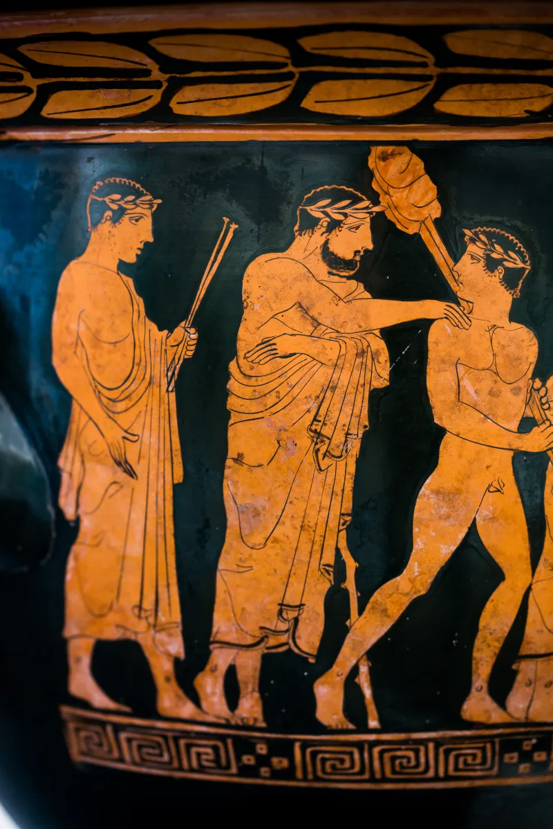 Hephaistos Painter - Arv 1115 31Bis - Sacrifice - Draped Youths - Frankfurt Am Β 413 - 