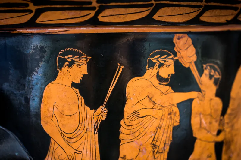 Hephaistos Painter - Arv 1115 31Bis - Sacrifice - Draped Youths - Frankfurt Am Β 413 - 