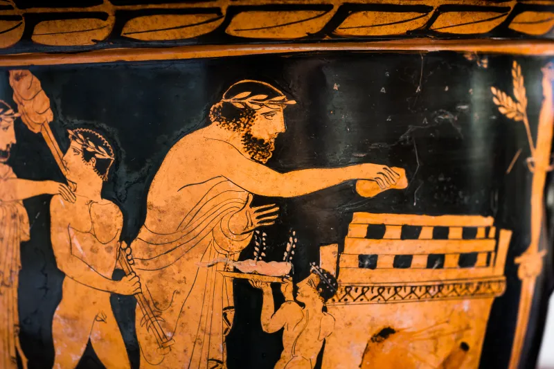 Hephaistos Painter - Arv 1115 31Bis - Sacrifice - Draped Youths - Frankfurt Am Β 413 - 