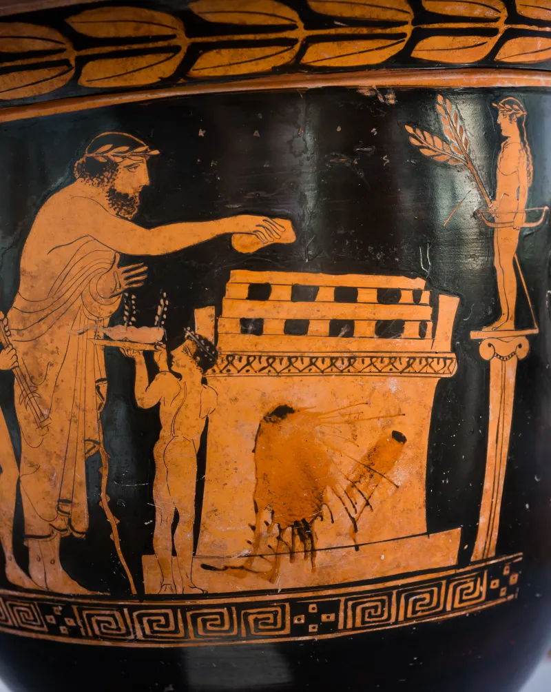 Hephaistos Painter - Arv 1115 31Bis - Sacrifice - Draped Youths - Frankfurt Am Β 413 - 